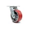Service Caster 5 Inch Red Poly on Cast Iron Wheel Swivel Caster with Roller Bearing SCC SCC-30CS520-PUR-RS - alternate 3